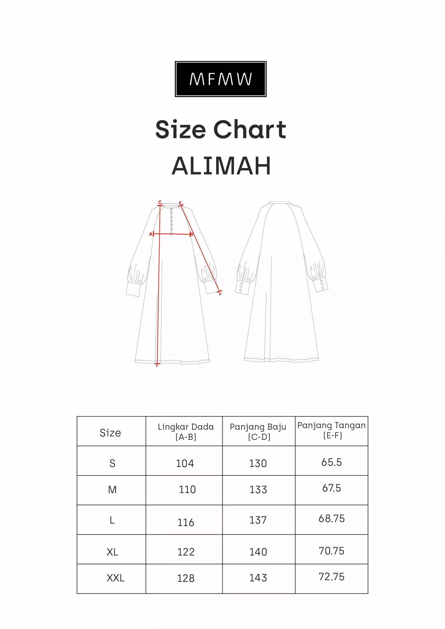 MFMW Alimah Dress Gamis Baby Blue Motif Salur