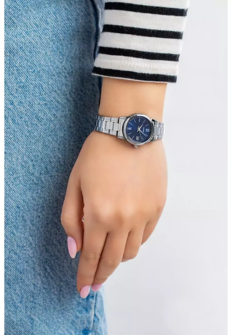 Women's Analog LTP-V002D-2B3 Silver Stainless Steel Watch