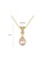 SUNRAIS gold Premium Color Stone Golden Crown Necklace 61F3FAC42C14DAGS_4