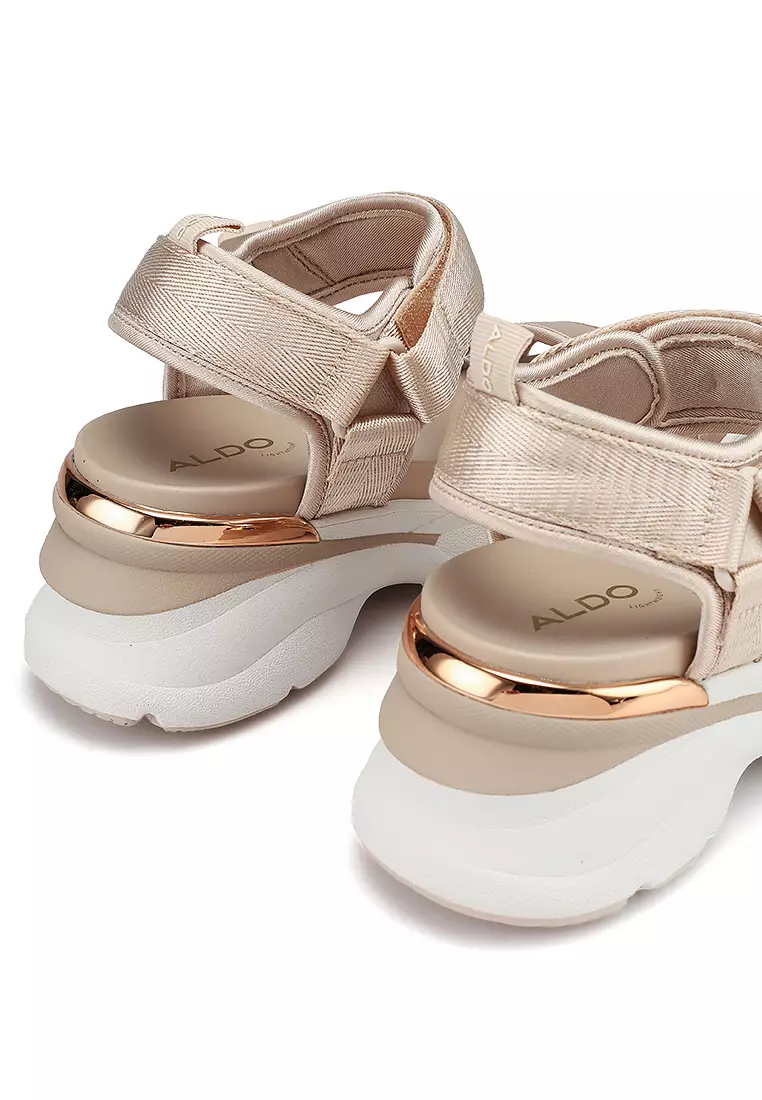 Aldo rose gold platform sandals online