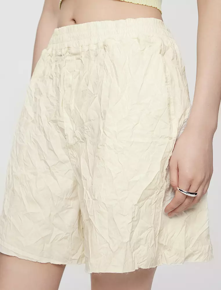Pleated Loose Fit Shorts