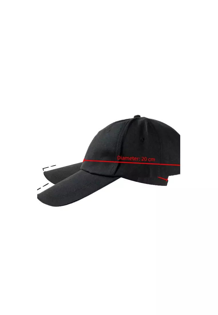 Hamlin Topi Baseball Cap Polos - X2 - Black