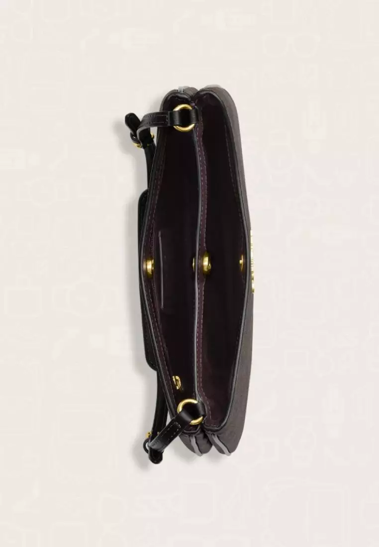 Coach Penelope Shoulder Bag In Signature Canvas Brown Black