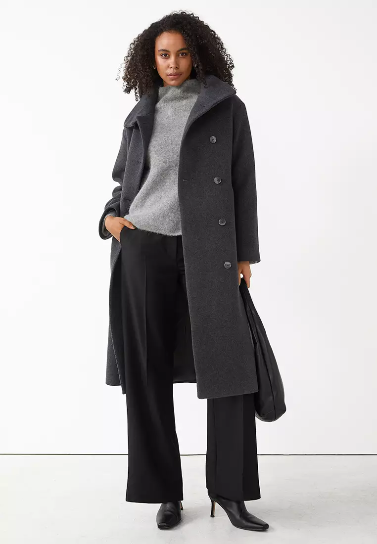 A line deals wool coat