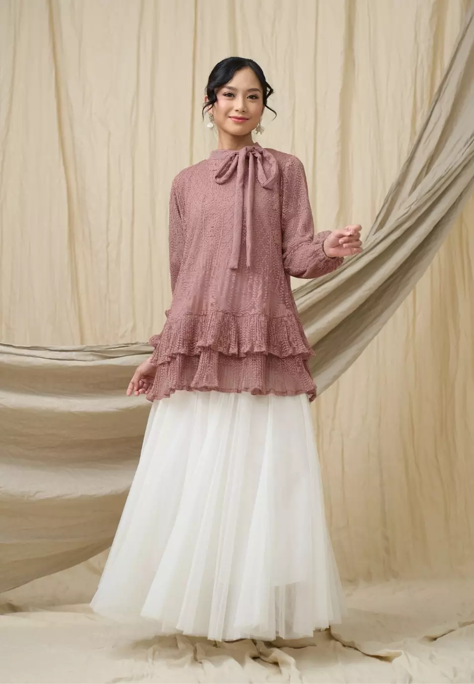 Willow Blouse - Dusty Rose