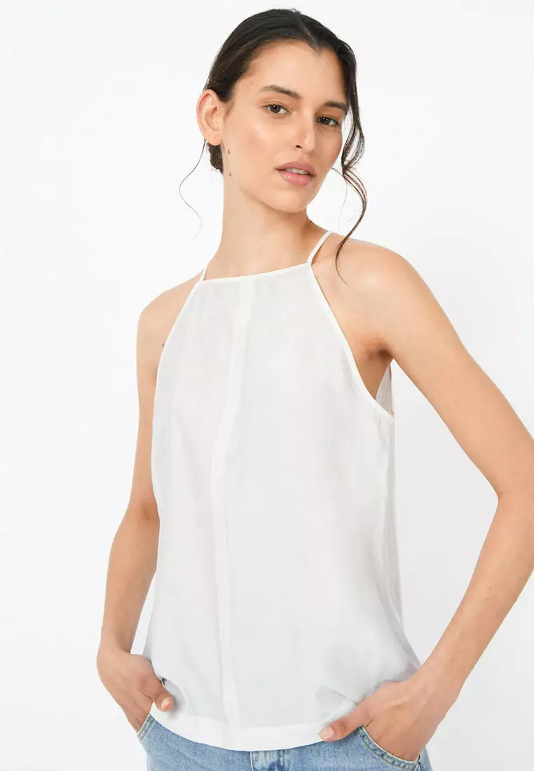 FORCAST Geneva Halter Neck Top