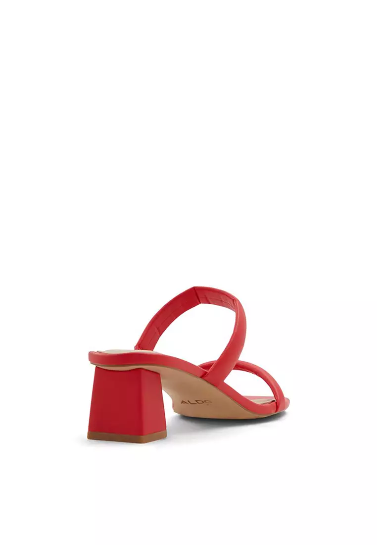 Aldo red top strappy heels