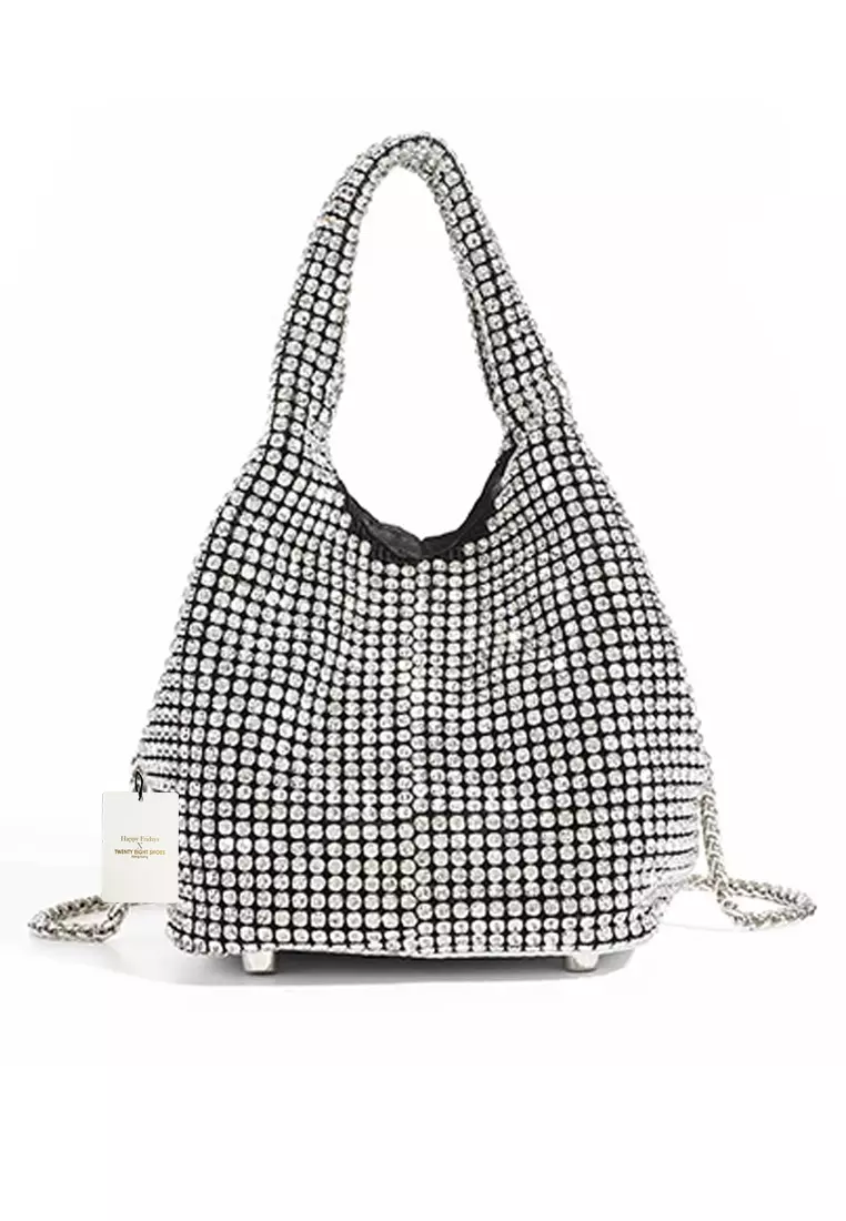 Buy HAPPY FRIDAYS Banquet Rhinestone Tote Bag LH-LB Online | ZALORA ...