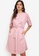 ZALORA WORK pink Folded Cuff Shift Dress D7607AA534C811GS_1
