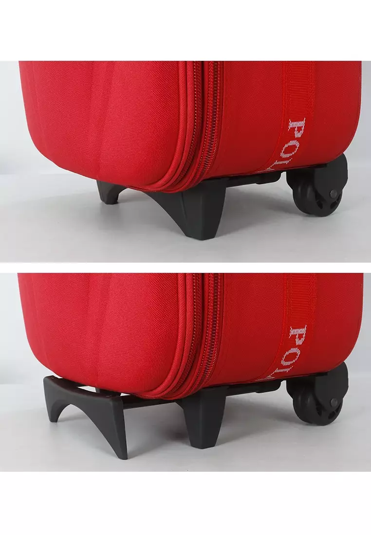 Polo Classic koper 5370 - 20 inci Free Travel Time Tas Jinjing - Tote Bag 6189 - 14 inci Red [PROMO BUNDLING]