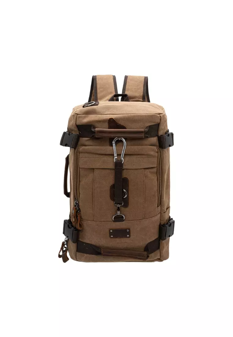 High Capacity Canvas Travel Backpack 23L - Front Pocket