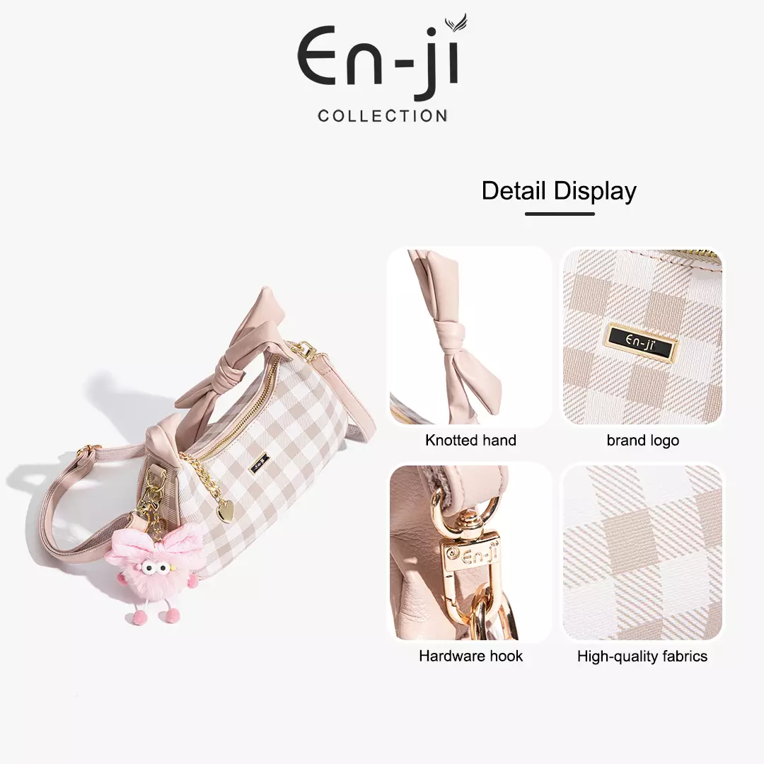 En-ji  Juma Shoulderbag Wanita Warna Jenniepink