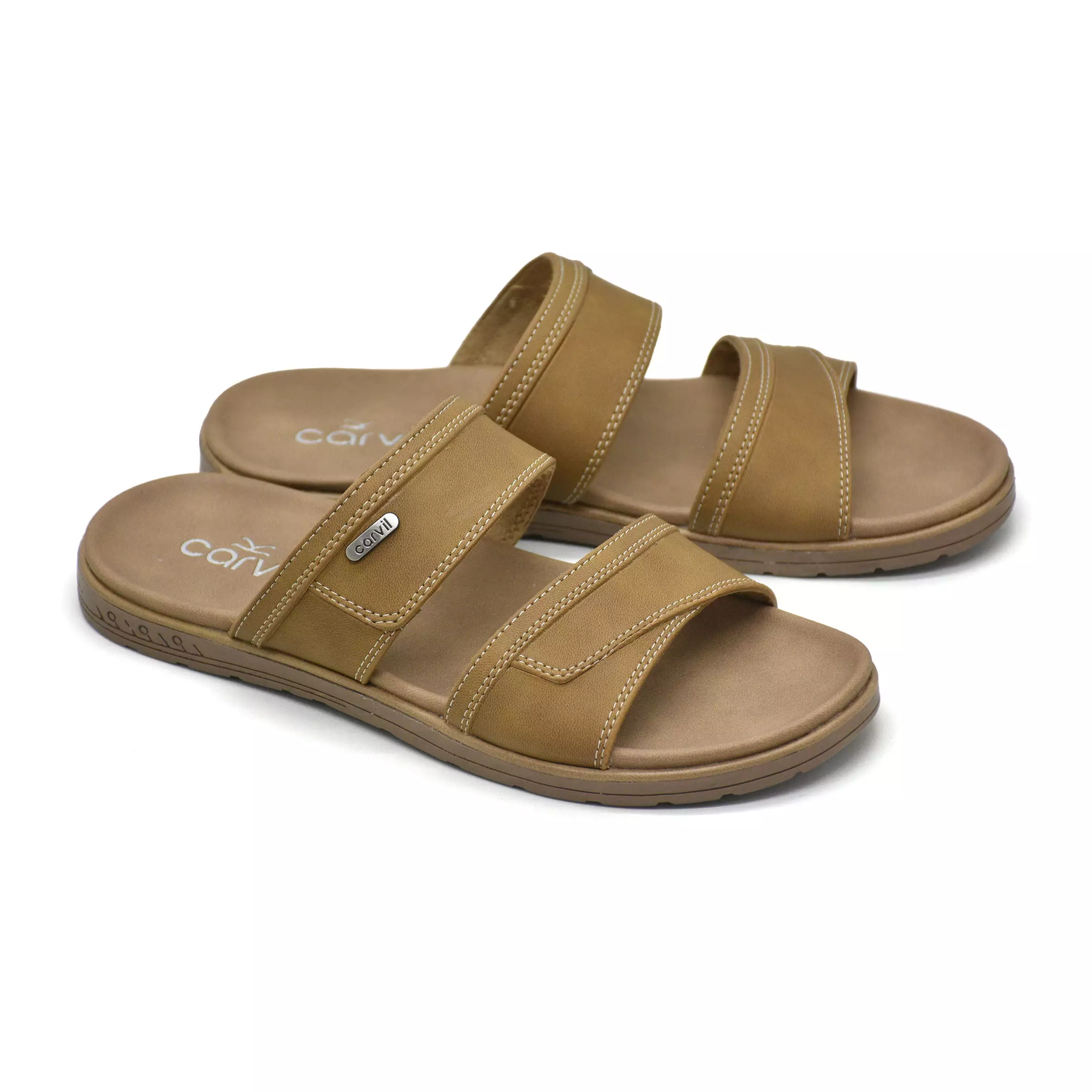 Carvil Sandal Pria Wigan-02 M Tan