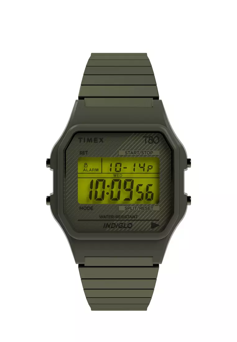 80 Green Stainless Steel Digital Unisex Watch Tw2u94000