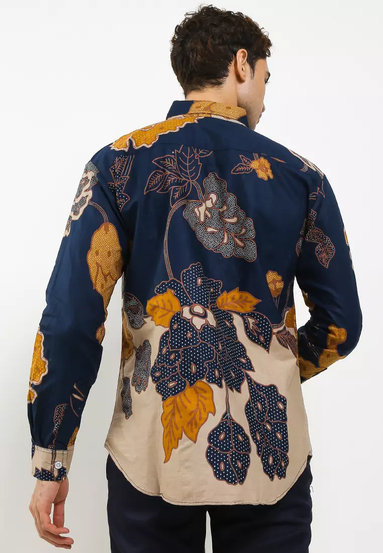 Pradipta Kemeja Batik Exclusive Premium Pria Casual Modern Lengan Panjang
