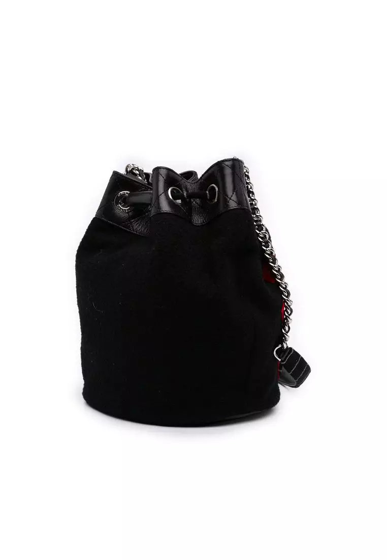 Pre-Loved Chanel Paris Hamburg Wool Bucket Bag