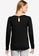 Springfield black Lace Neckline T-Shirt 638ECAA17E54DAGS_2