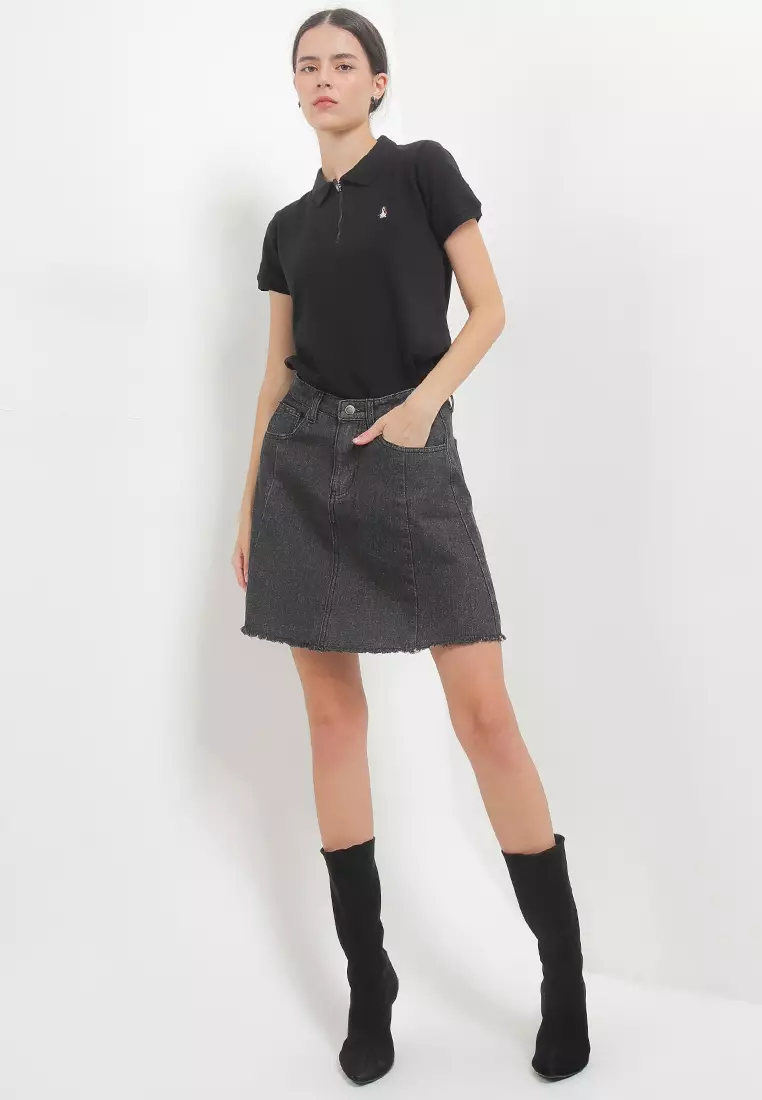 Derary Polo Zipped Polo Shirt