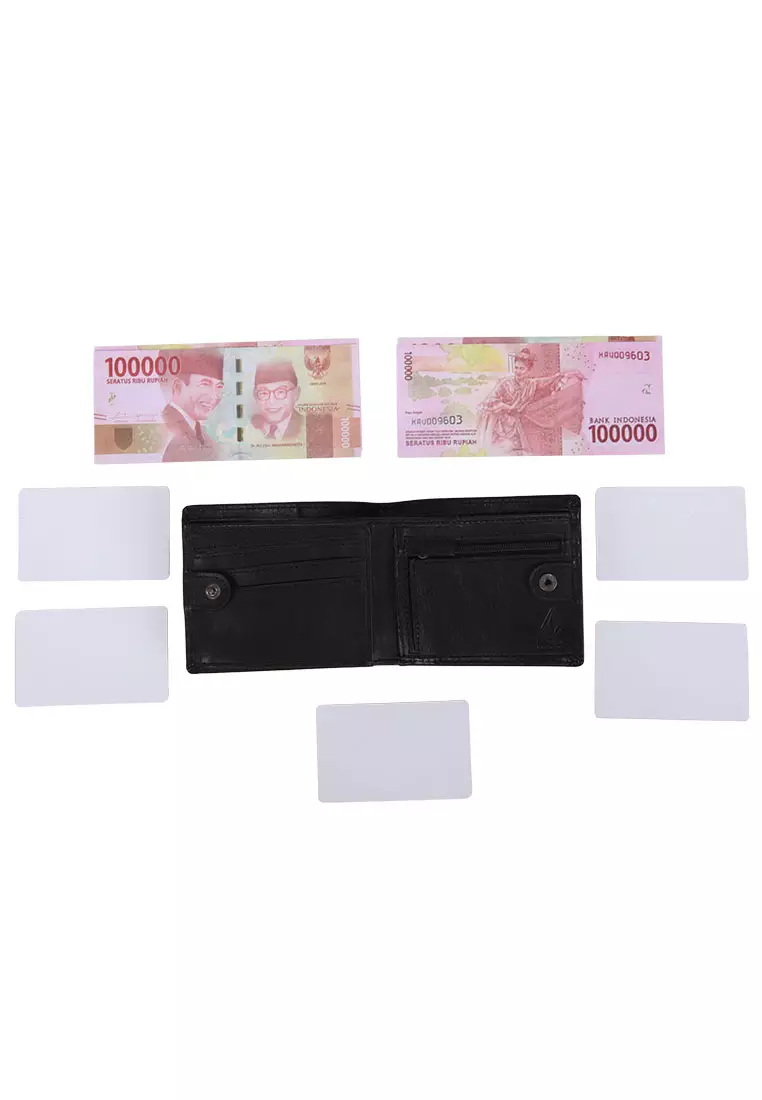 MLW SINGLE STONE LEATHER WALLET BLACK