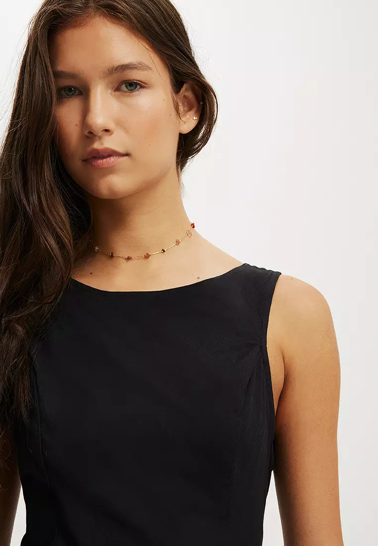 Hallie Drop Hem Mini Dress