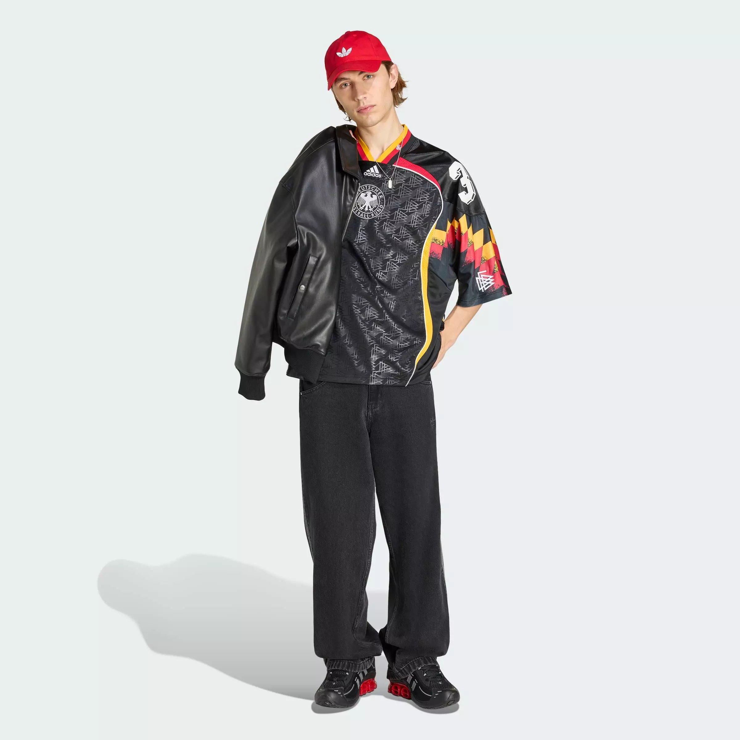 Lifestyle & Football Bringback Remixed Germany Jersey Men Black KD5980