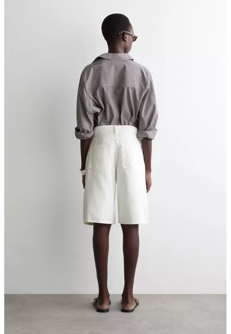 LONGLINE DENIM SHORTS