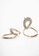 Mango gold Irregular Double Hoop Crystal Earrings BD050AC534FB37GS_2