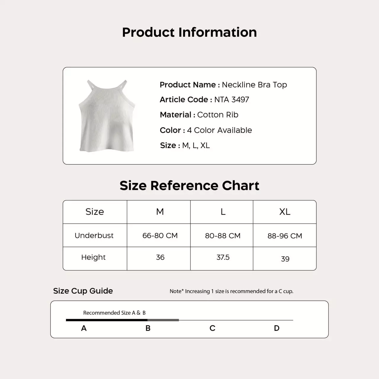 Nathalie Bra Top Halter Neck NTA 3497 - Cokelat