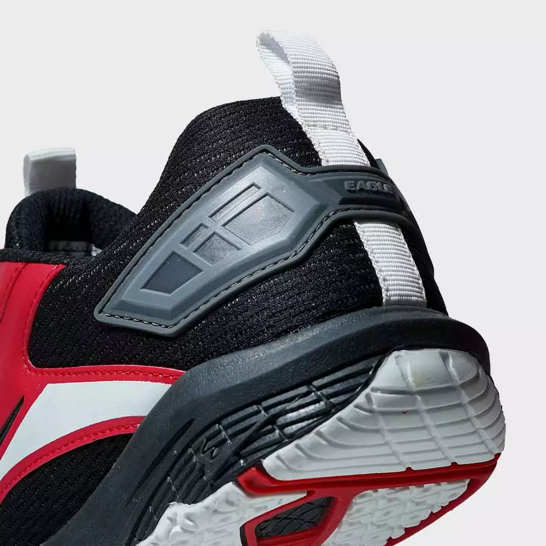 Eagle Sepatu Badminton Rally - MERAH/HITAM