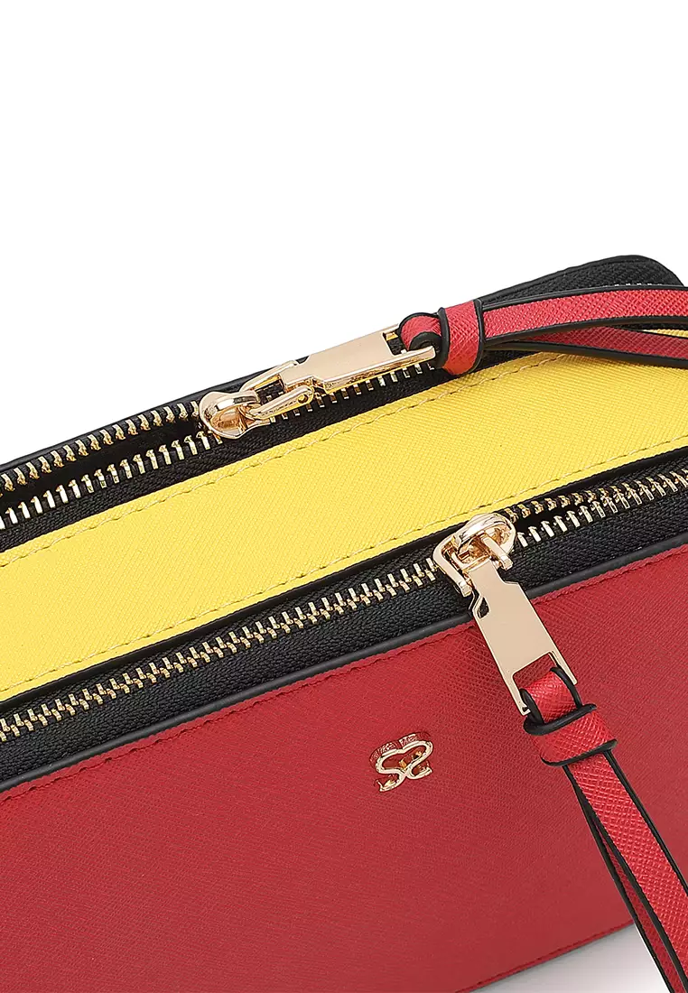 Women's Top Handle Bag / Sling Bag / Crossbody Bag / Shoulder Bag (Tas Tangan Wanita / Tas Selempang Wanita / Tas Bahu Wanita) - Merah