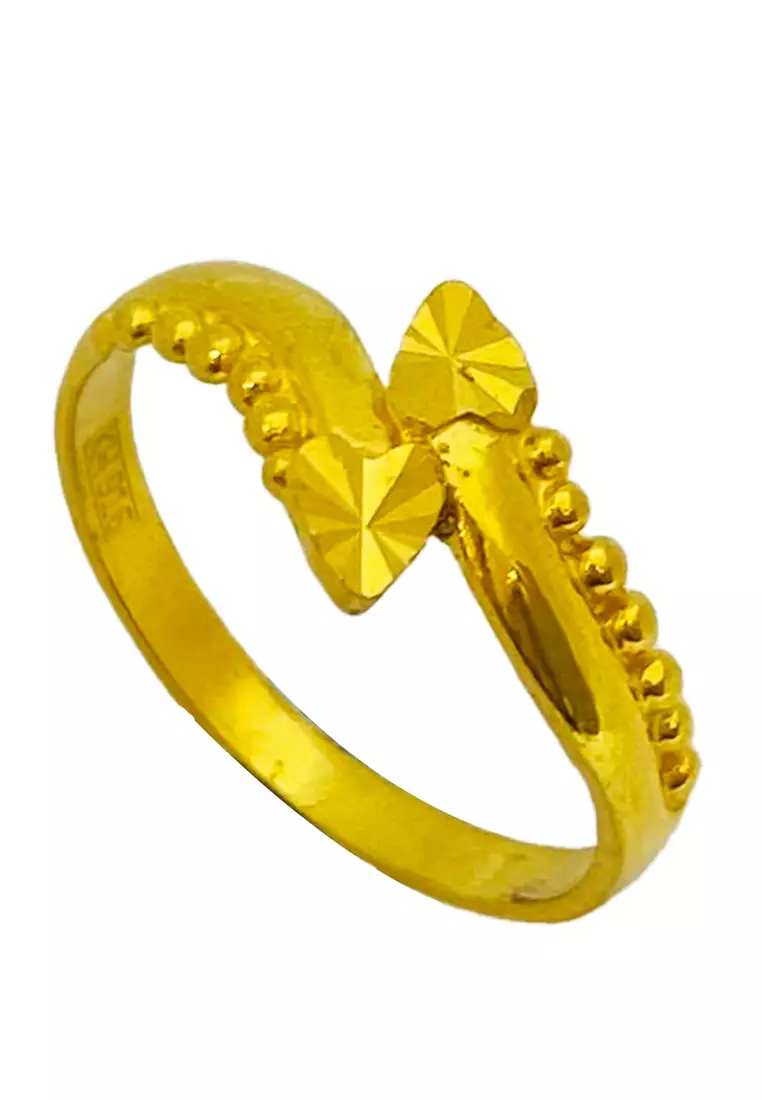 LITZ 916 (22K) Gold Ring LGR0105-SZ13/2.31g+/-
