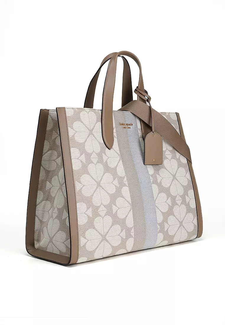 Spade Flower Jacquard Manhattan Large Tote Bag (cv)