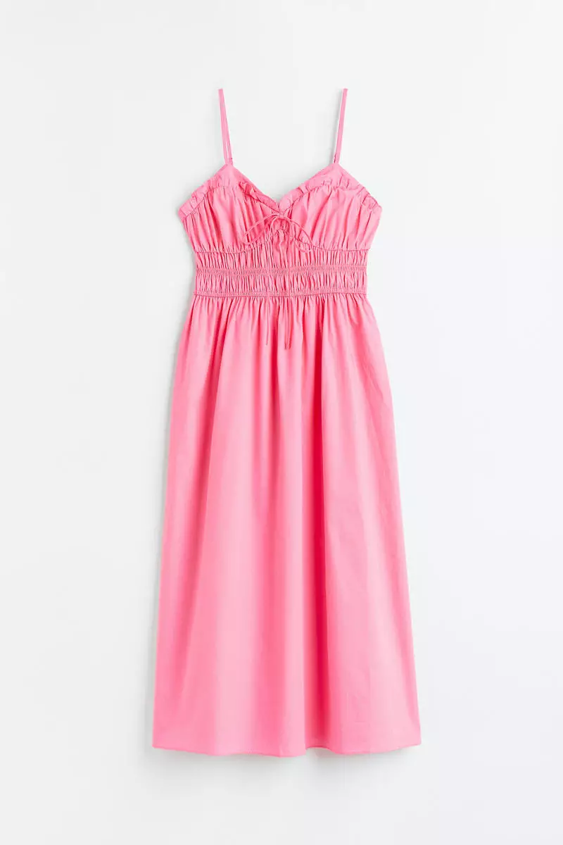 Buy H&M Smocked cotton dress Online ZALORA Malaysia