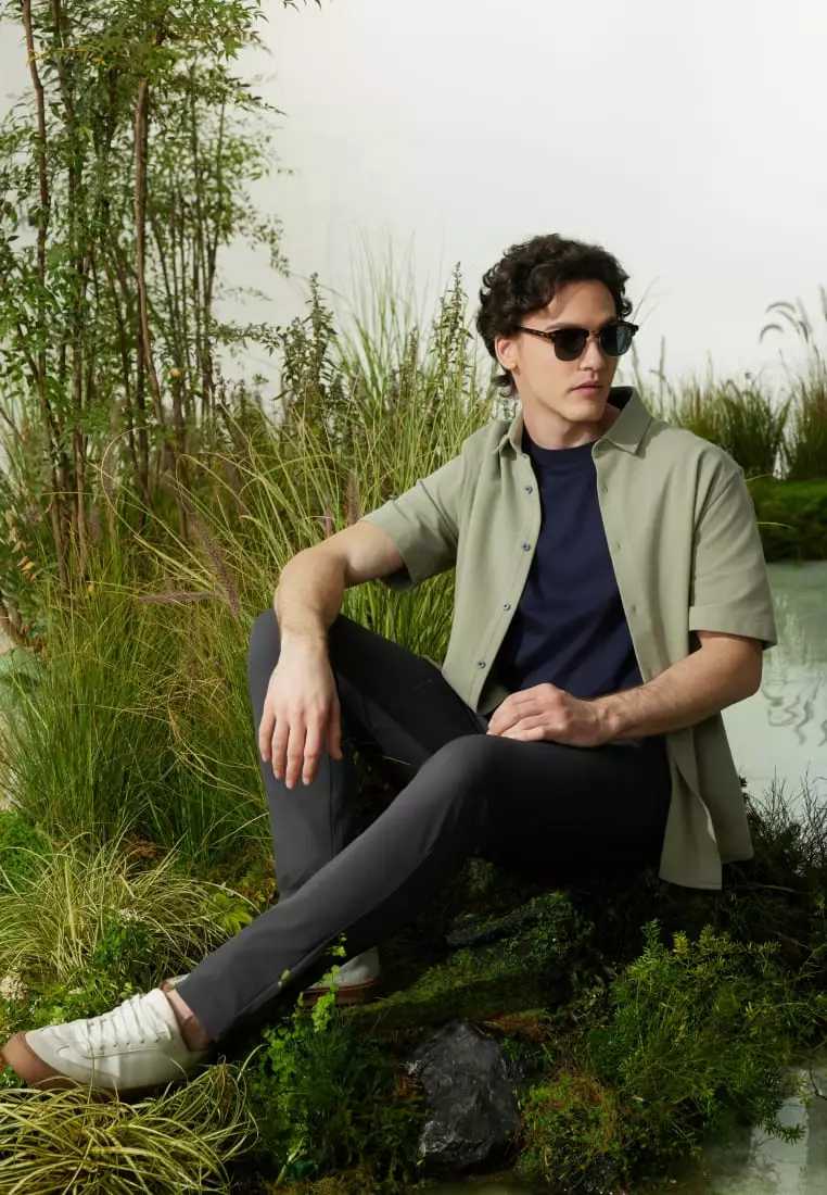 G2000 Multi-Way Stretch  Extra Slim Fit Twill Casual Pants