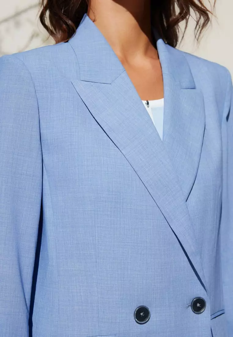 G2000 Rayon Blend Double -Breasted Suit Blazer