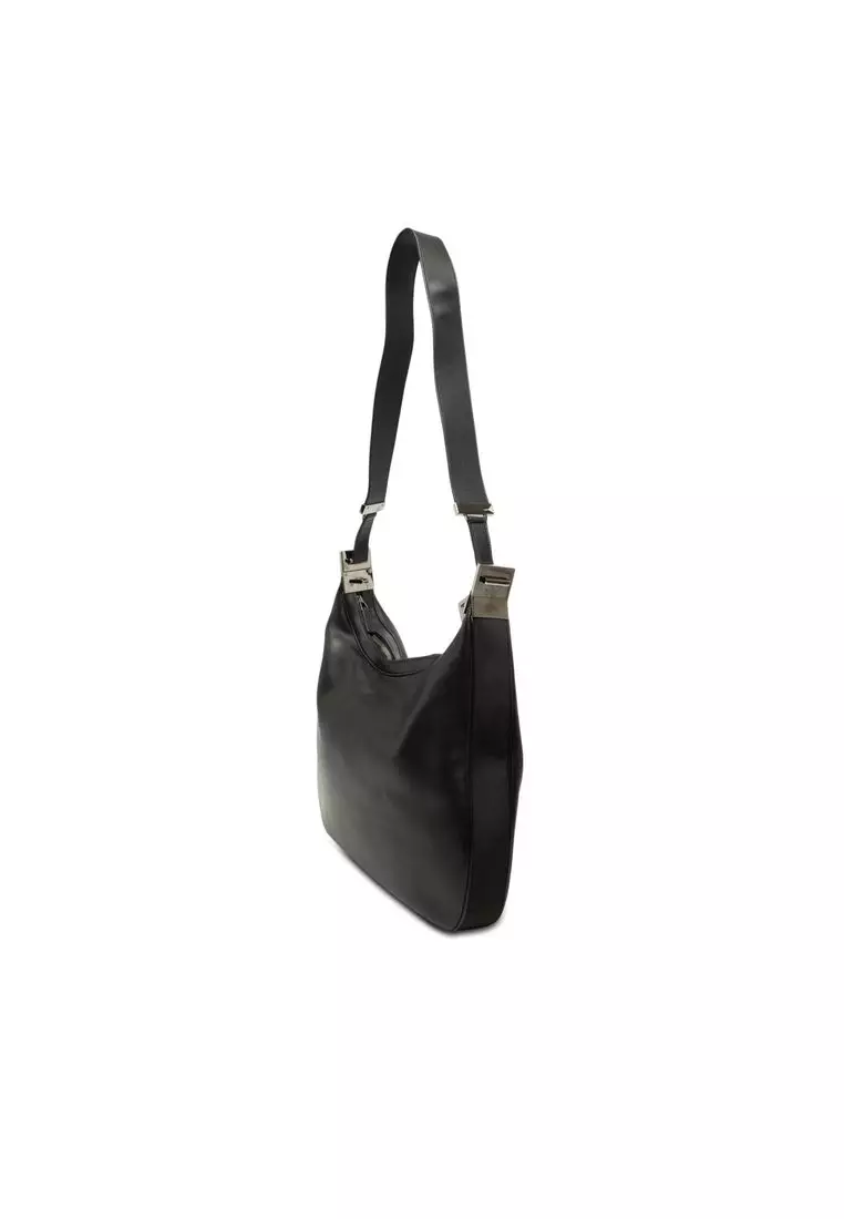Pre-Loved Gucci Calfskin Attache Shoulder Bag
