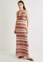 Claret Red Patterned