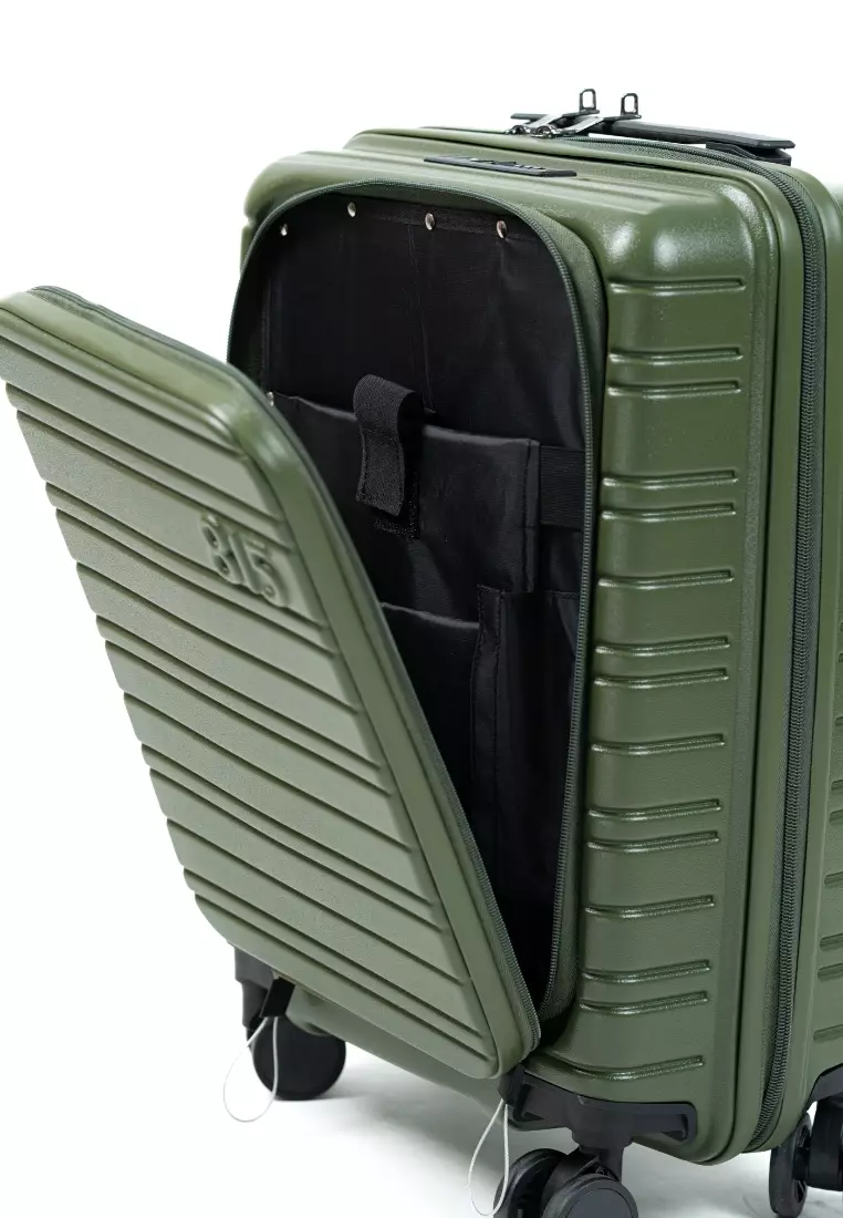 Sigma 20" Small Hard Case With Laptop Compartment Luggage Olive