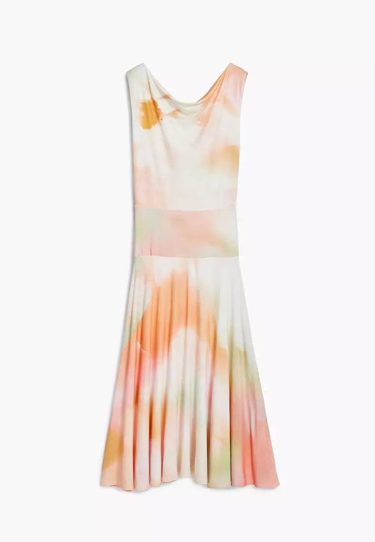 Asymmetric long dress