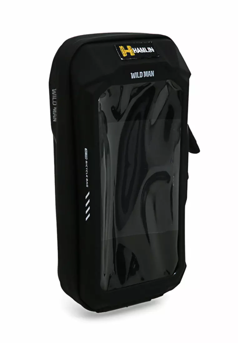 Qian Tas Sepeda Smartphone Case Handlebar Waterproof 0.5L Bicycle Bag Material EVA ORIGINAL - Black