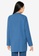 LC WAIKIKI blue Straight Cotton Oversize Women Shirt 14493AA5F607F2GS_1