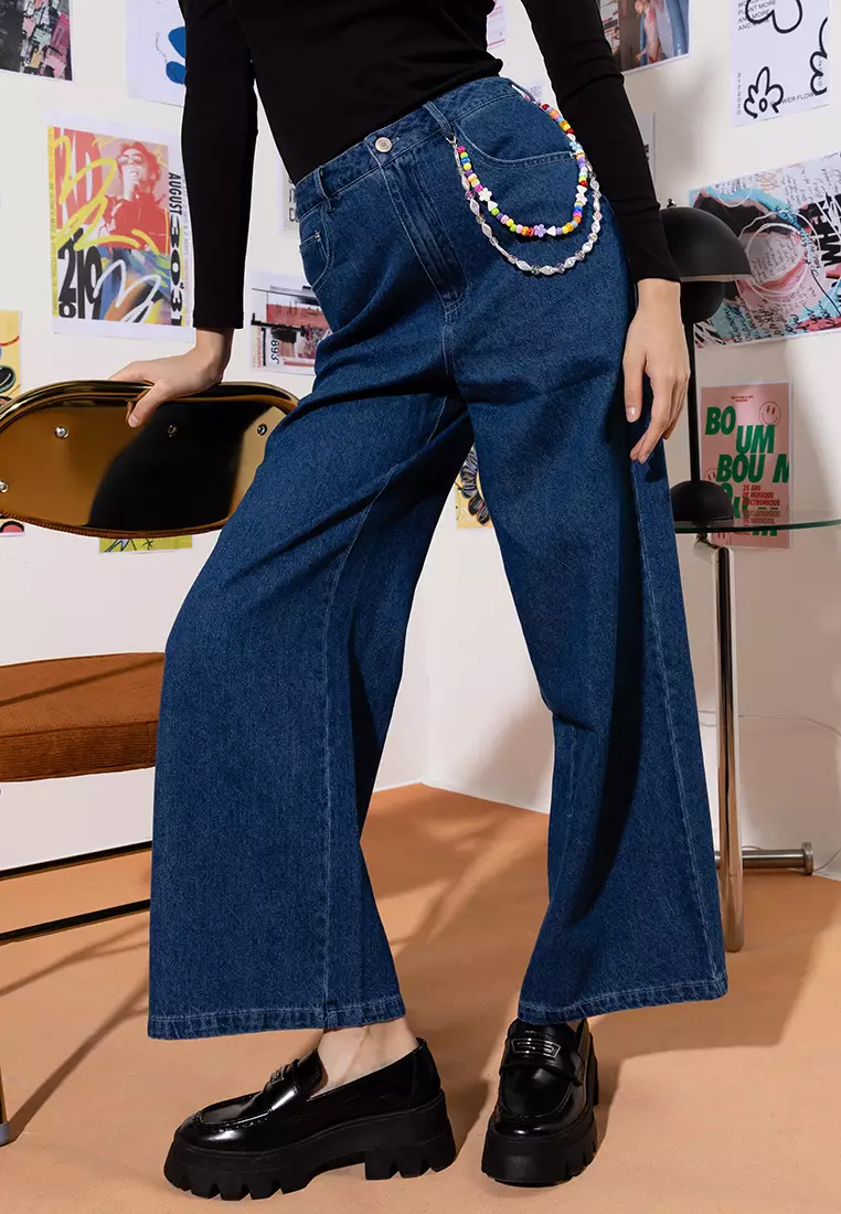 Lubna Recycled Cotton Denim Pants 2024, Buy Lubna Online
