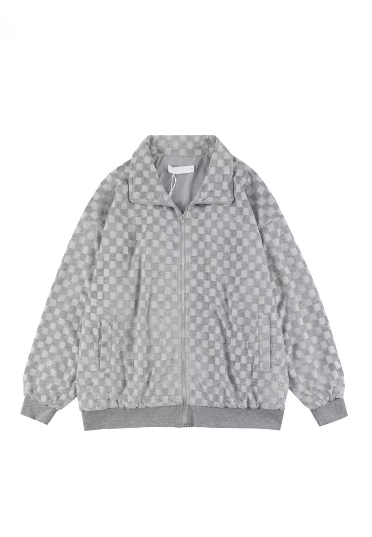 Checkerboard windbreaker new arrivals