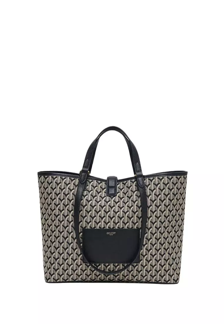 Wanda Shopper Jacquard Black