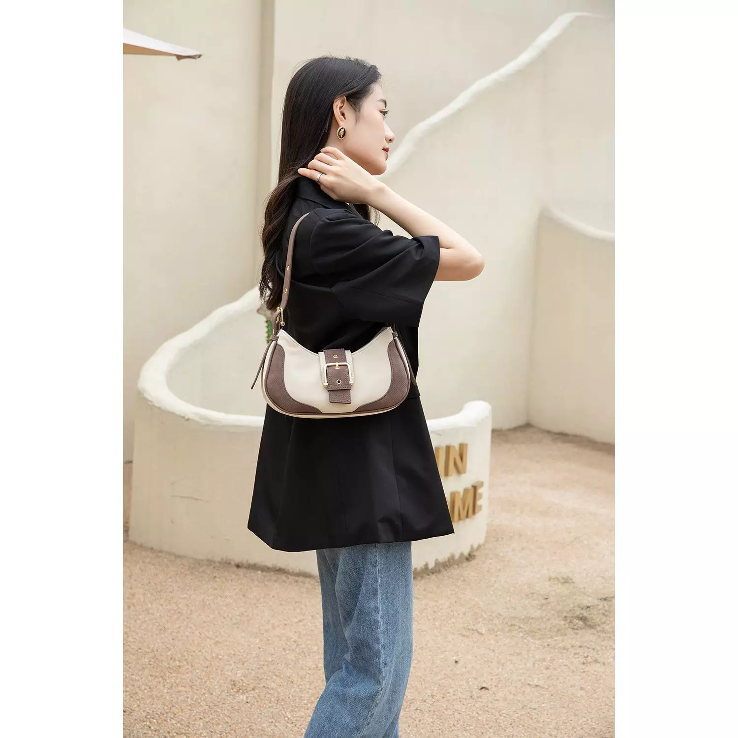 En-ji Namjin Shoulderbag - Cream