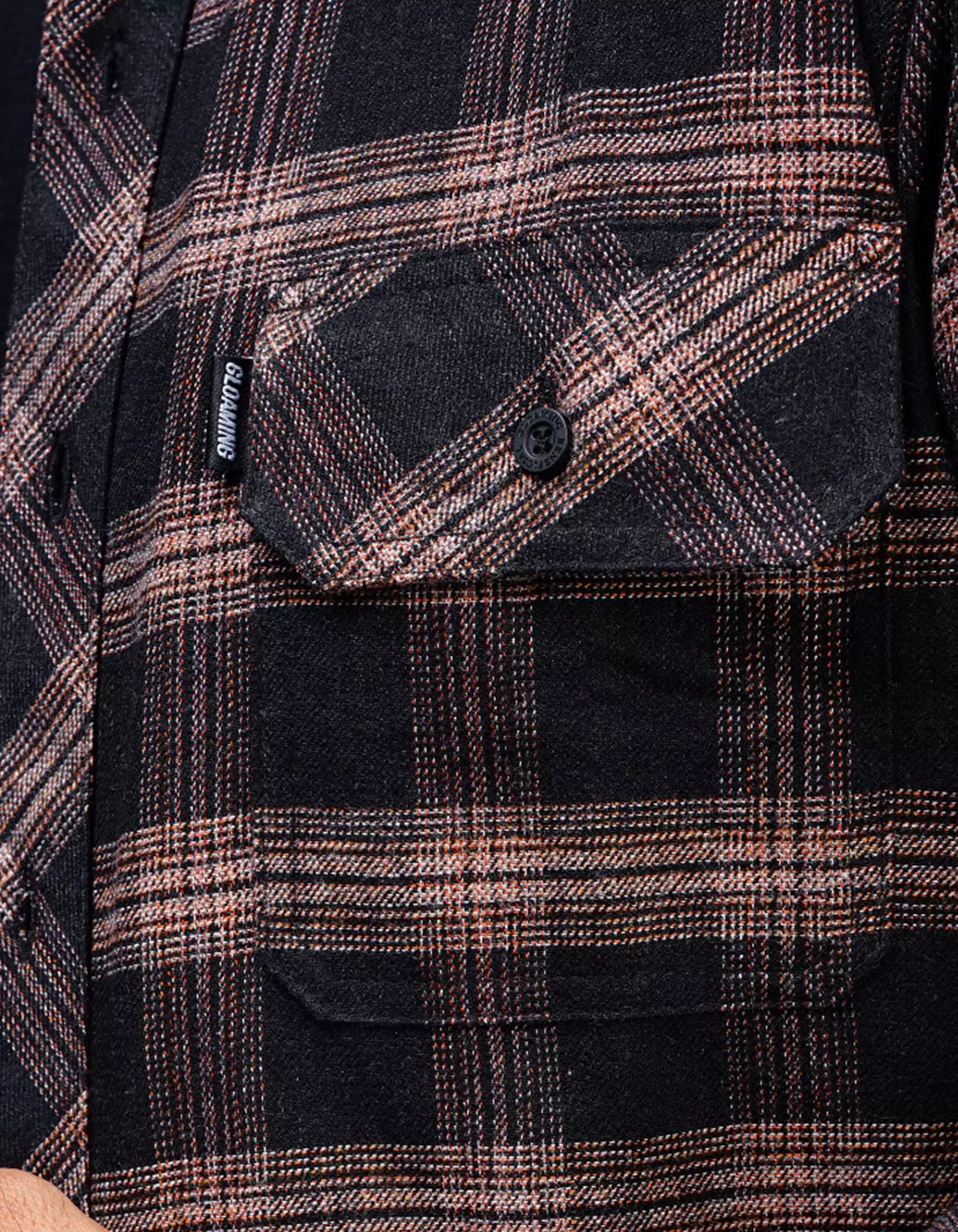 Gloaming Kemeja Flanel Veterano Unisex Panjang Enchanta