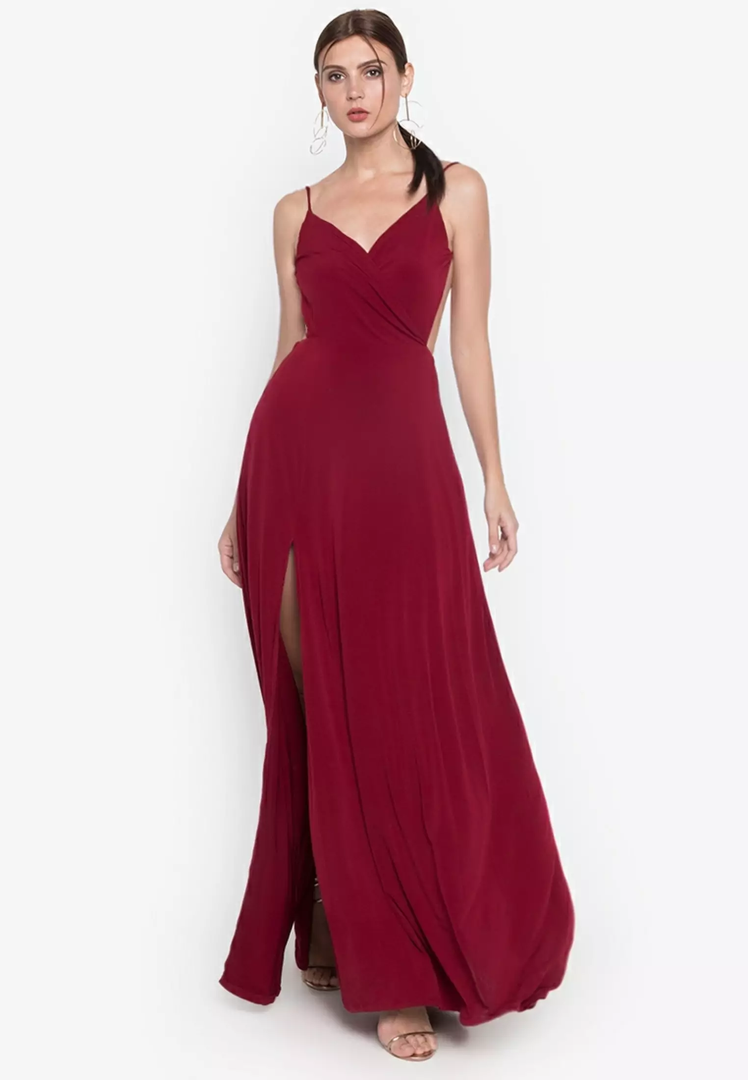Monica Wrapped Backless Maxi Dress