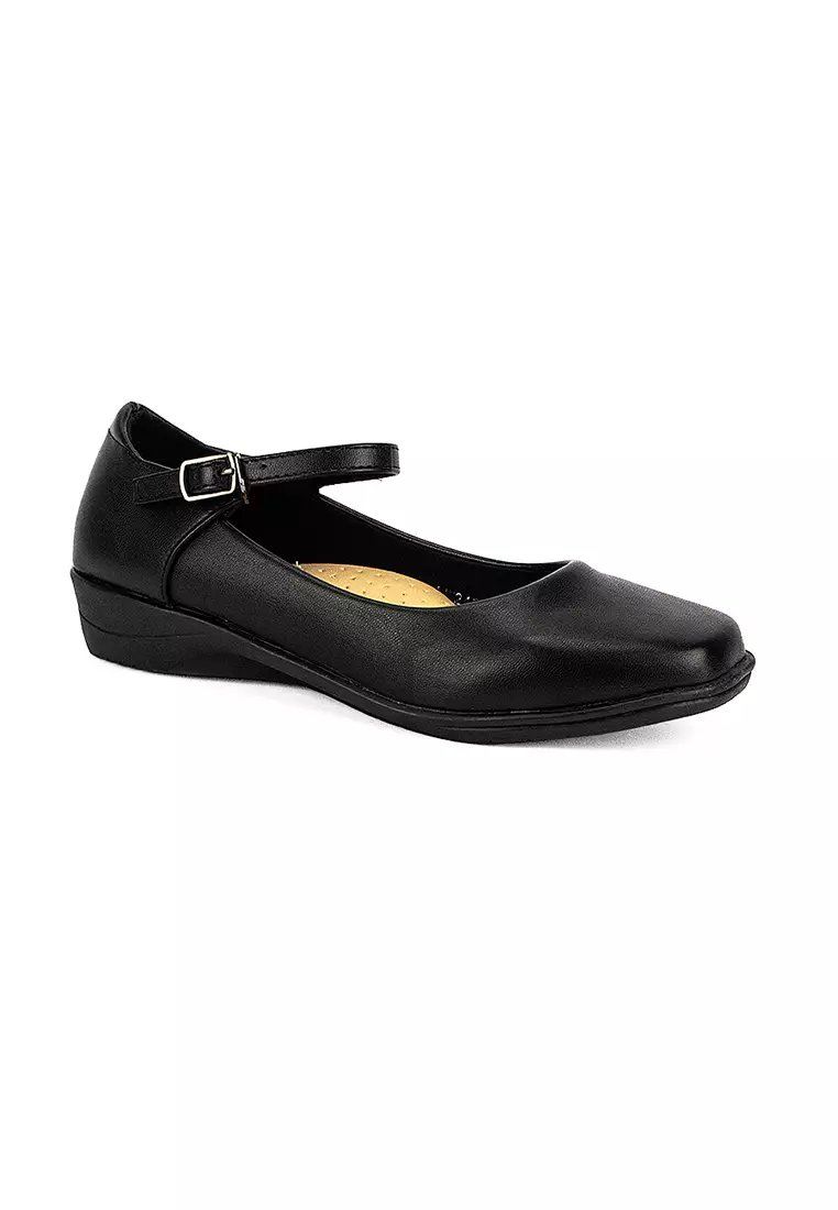 Women's Flats School Shoes LW 24591 Black C31 - C40