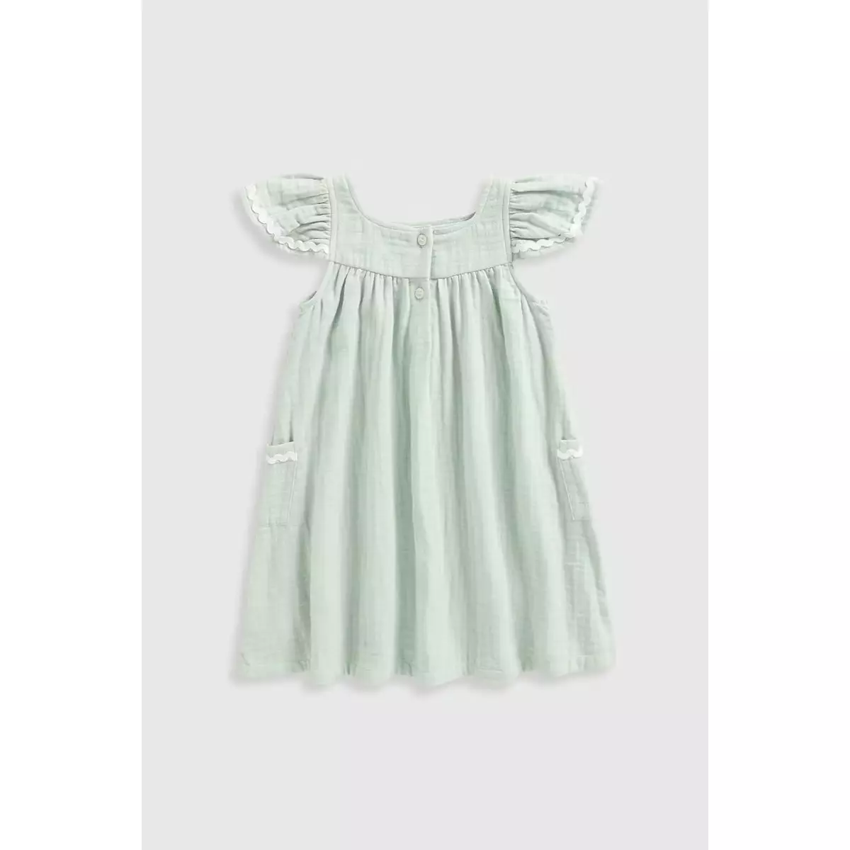 Mothercare Green Gauze Dress - Dress Anak Perempuan (Hijau)
