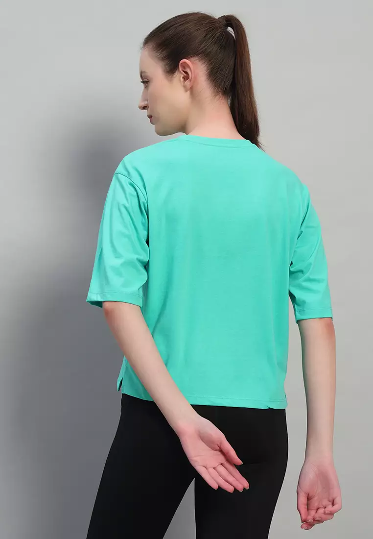 Women's Oversized Cotton Green T-Shirt